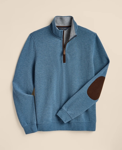 Cotton Blend Pique Quarter-Zip, image 2