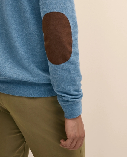 Cotton Blend Pique Quarter-Zip, image 4