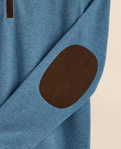 Cotton Blend Pique Quarter-Zip, image 7