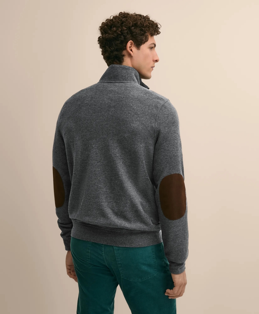 Cotton Blend Pique Quarter-Zip, image 4