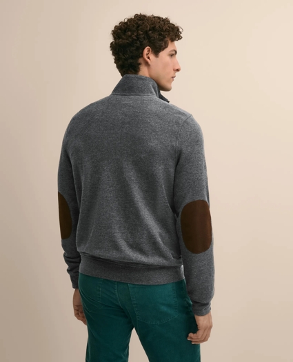 Cotton Blend Pique Quarter-Zip, image 4
