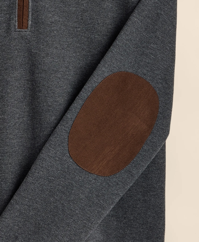 Cotton Blend Pique Quarter-Zip, image 7