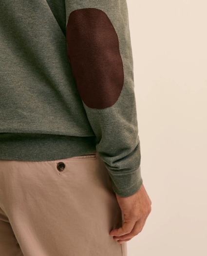 Cotton Blend Pique Quarter-Zip, image 5