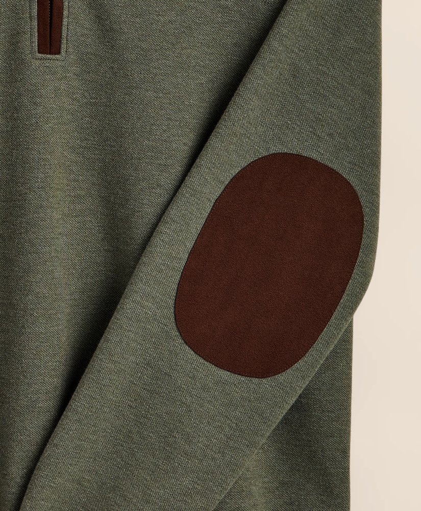 Cotton Blend Pique Quarter-Zip, image 8