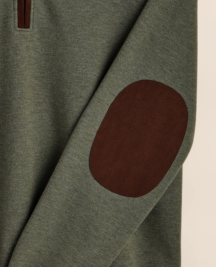 Cotton Blend Pique Quarter-Zip, image 8