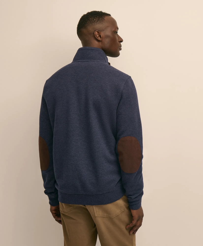 Cotton Blend Pique Quarter-Zip, image 4