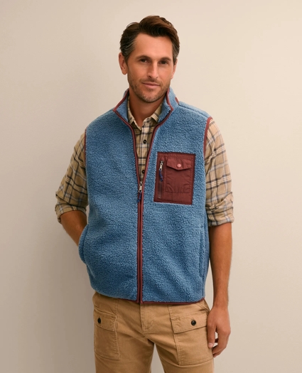 Teddy Fleece Full-Zip Vest, image 1
