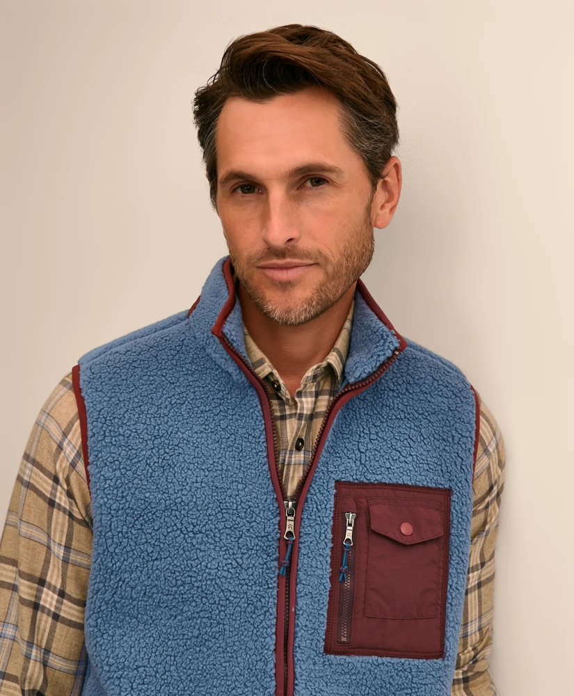 Teddy Fleece Full-Zip Vest, image 3