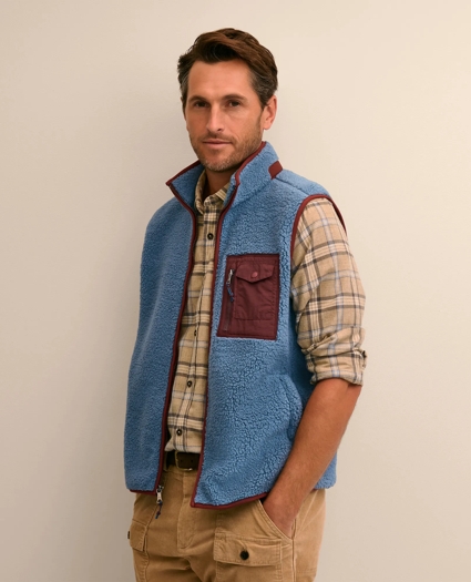 Teddy Fleece Full-Zip Vest, image 4
