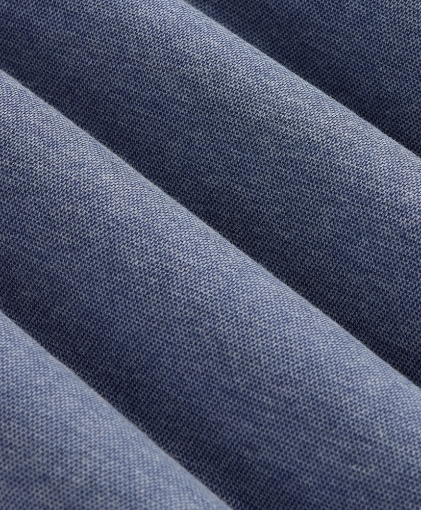 Cotton Blend Pique Quarter-Zip, image 3