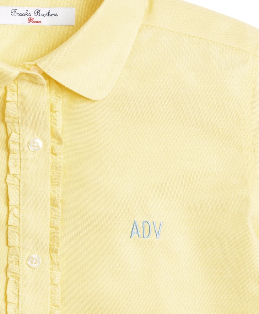Girls Non-Iron Short-Sleeve Oxford, image 3