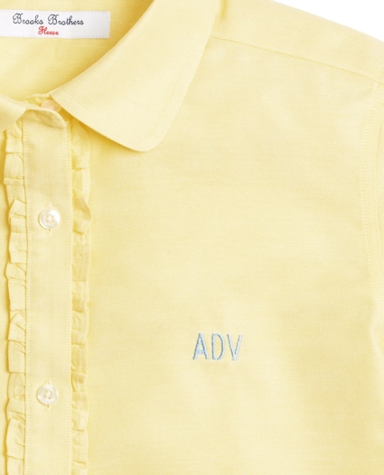 Girls Non-Iron Short-Sleeve Oxford, image 3