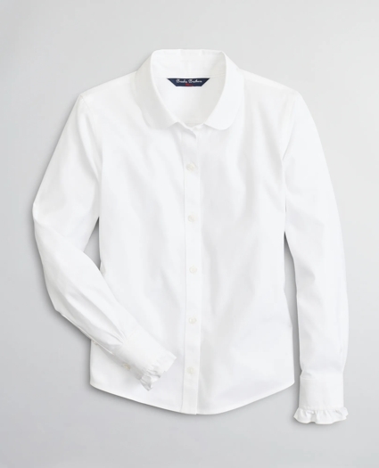 Girls Non-Iron Stretch Supima® Cotton Oxford Blouse