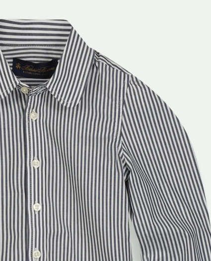 Girls Cotton Striped Shirt, image 2