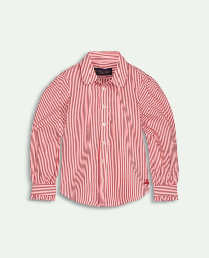 Girls Cotton Striped Shirt, image 1