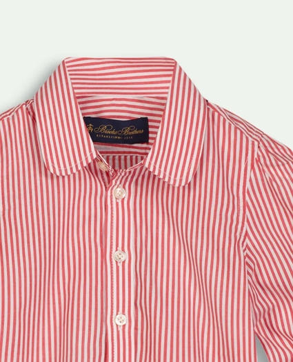 Girls Cotton Striped Shirt, image 2