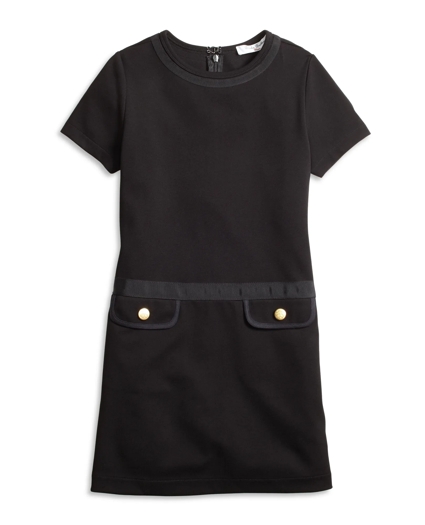 Girls Knit Ponte Dress, image 1