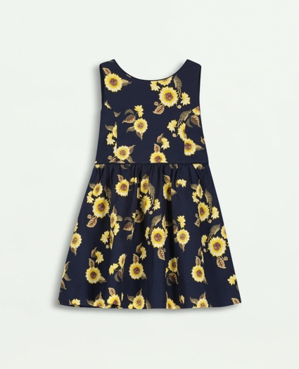 Girls Sleeveless Floral Print Dress, image 1