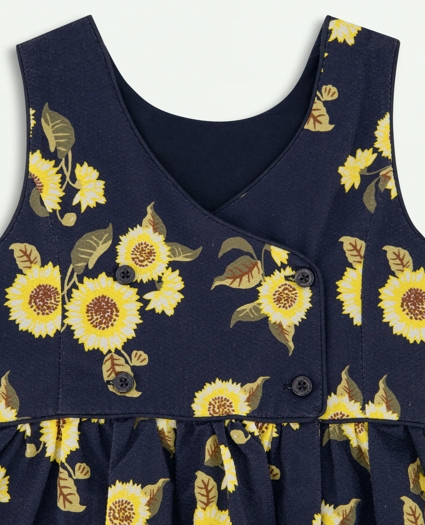 Girls Sleeveless Floral Print Dress, image 2
