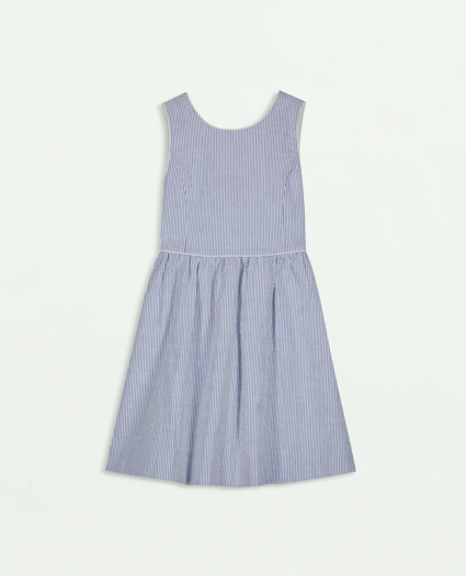 Girls Seersucker Sleeveless Dress