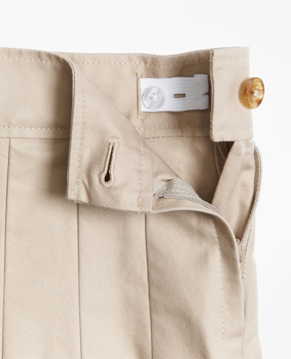 Girls Pleated Chino Skirt, image 2