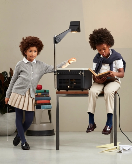Girls Pleated Chino Skirt, image 3