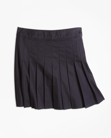 Girls Pleated Chino Skirt, image 1