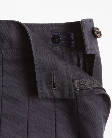 Girls Pleated Chino Skirt, image 2