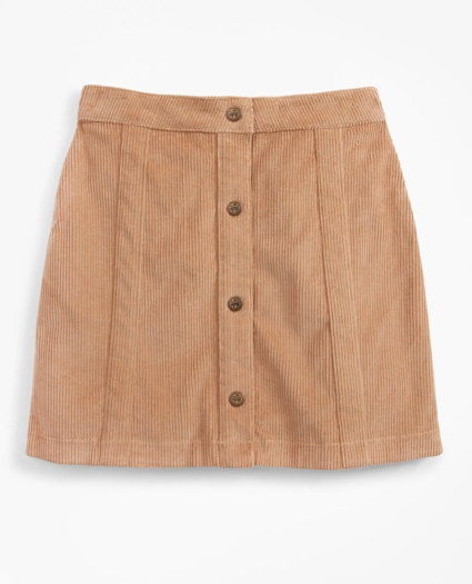 Girls Stretch Cotton Corduroy Skirt, image 1