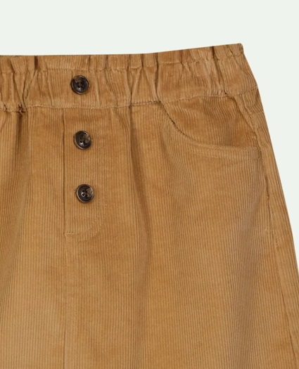 Girls Stretch Cotton Paper Bag Waist Skirt, image 2