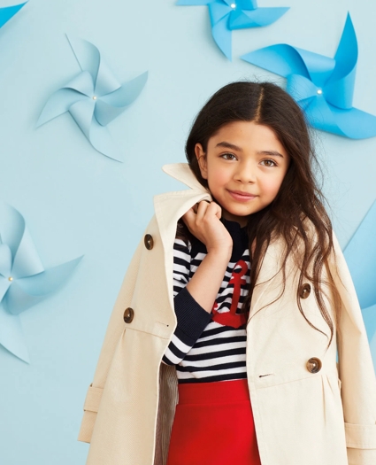 Girls Double-Breasted Trench Coat, image 4