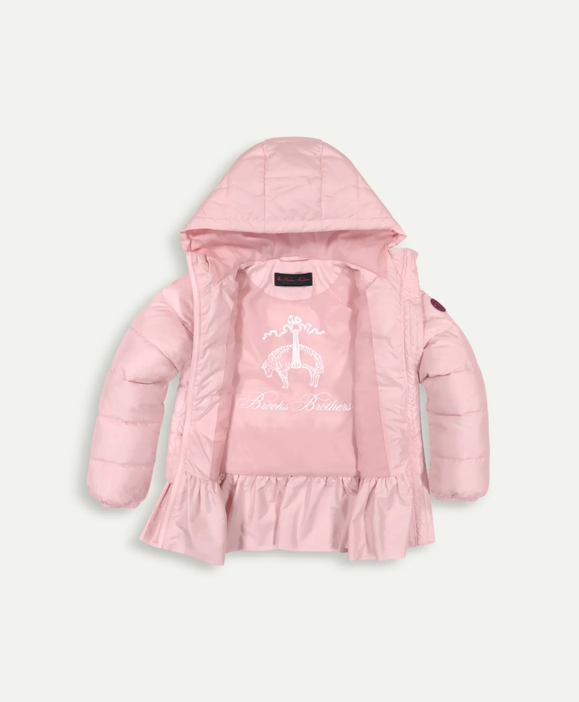 Girls Ruffle Puffer Jacket, image 3