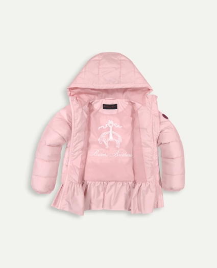 Girls Ruffle Puffer Jacket, image 3