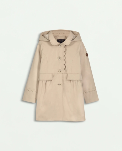 Girls Hooded Dress Coat, image 1