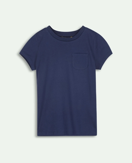 Girls Cotton Crewneck T-Shirt