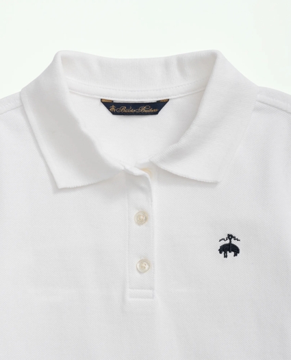 Girls Cotton Pique Polo Shirt, image 2