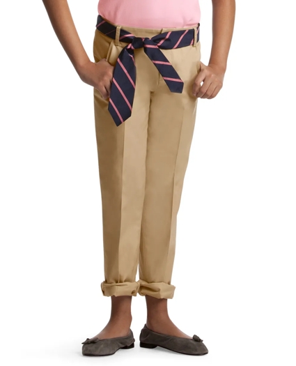 Girls Non-Iron Chino Pants, image 2