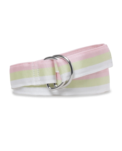 Girls Striped Ribbon Belt