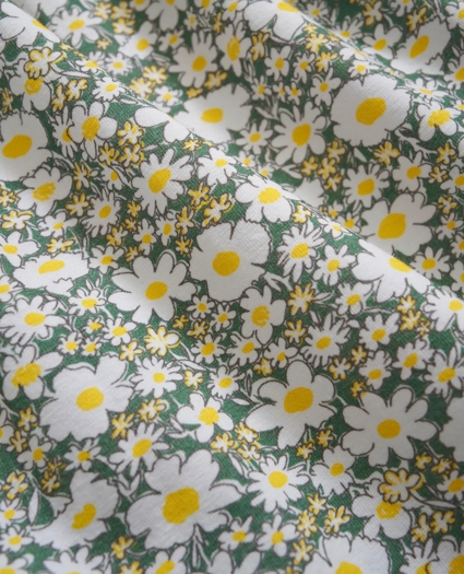 Girls Cotton Short Sleeve Floral Dress, image 2