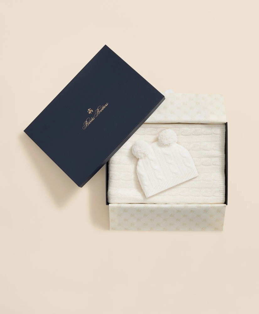 Cashmere Baby Blanket & Beanie Gift Set, image 3