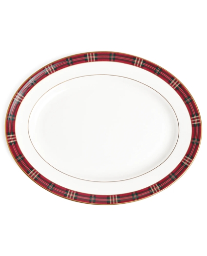 Signature Tartan Oval Platter, image 1