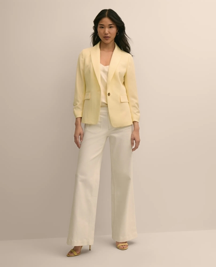 Crepe Ruched-Sleeve Jacket, image 2