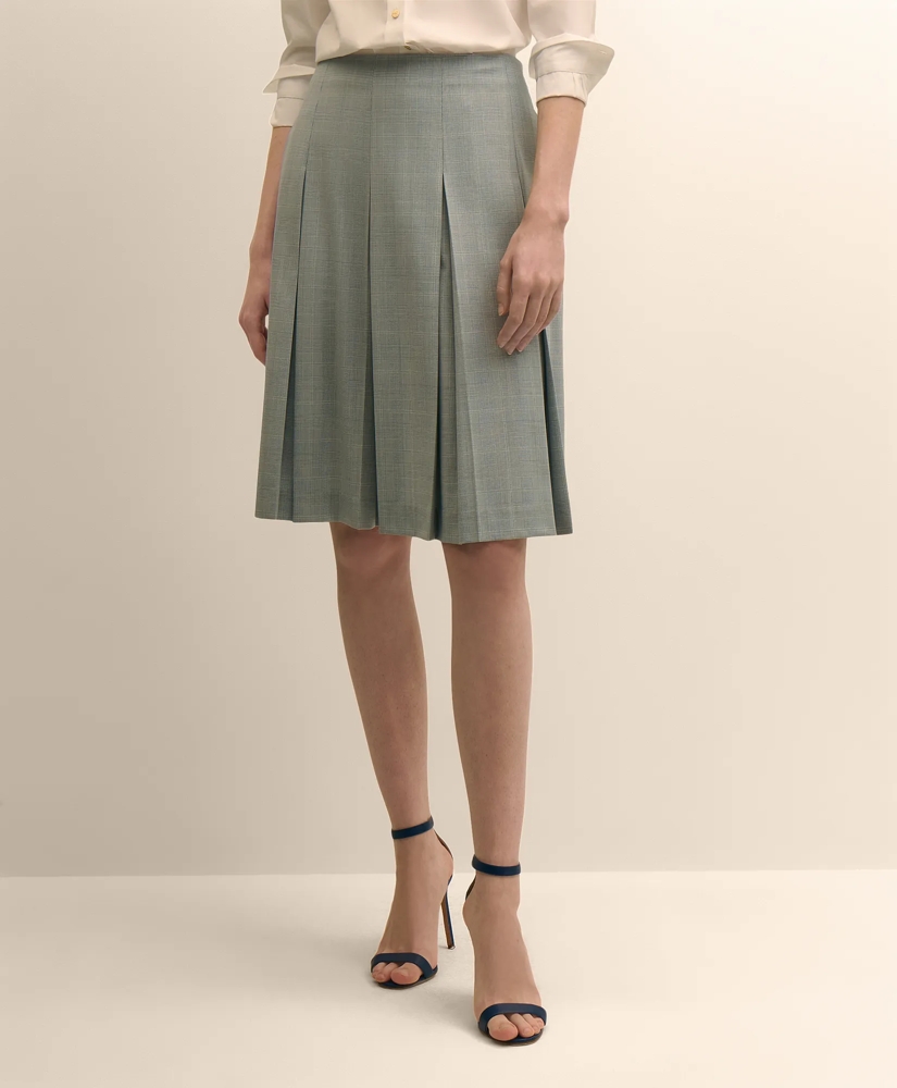 Wool-Blend Pleated Mini Skirt, image 2