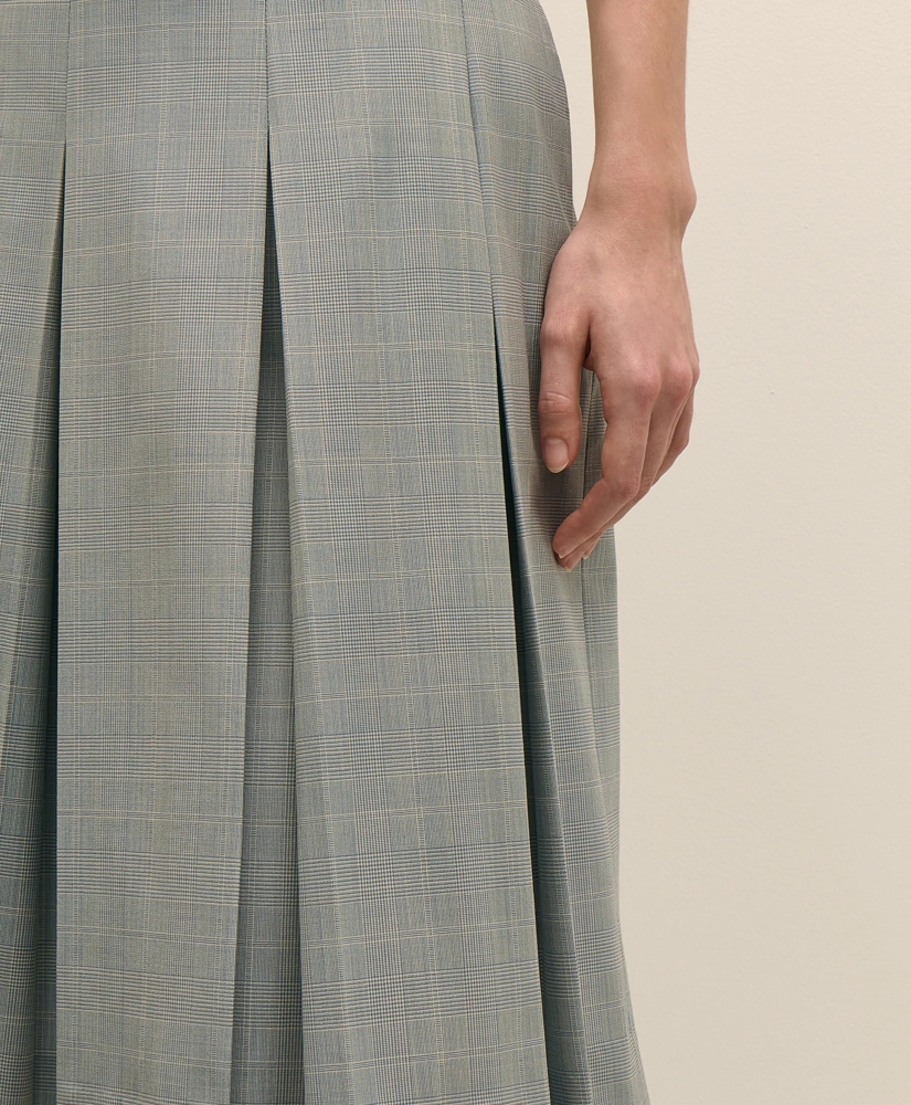 Wool-Blend Pleated Mini Skirt, image 4