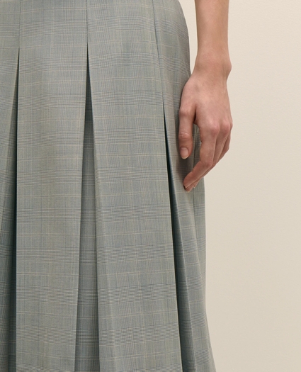 Wool-Blend Pleated Mini Skirt, image 4