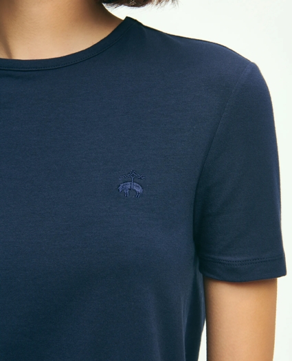Cotton Jersey Crewneck T-Shirt, image 4
