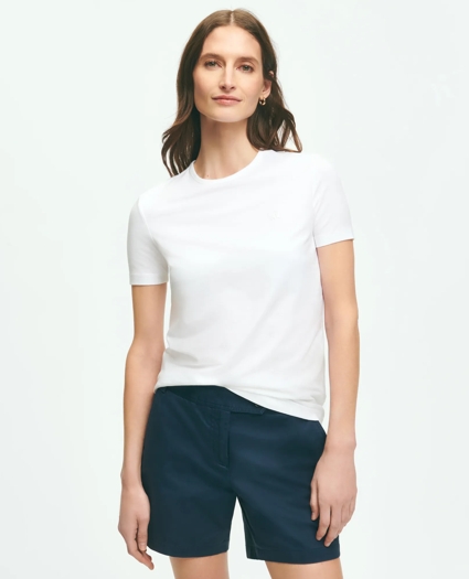Cotton Jersey Crewneck T-Shirt, image 1
