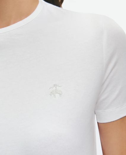 Cotton Jersey Crewneck T-Shirt, image 2