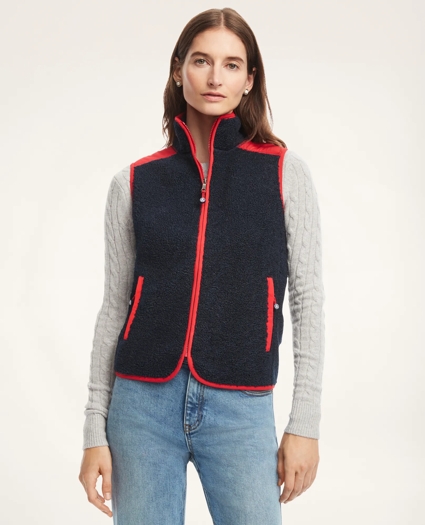 Teddy Fleece Zip Vest, image 1