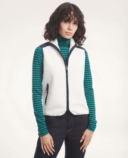 Teddy Fleece Zip Vest, image 1
